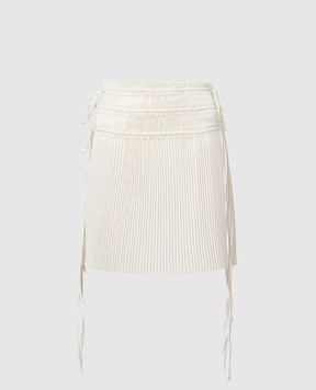 Helmut Lang White pleated skirt O02HW302