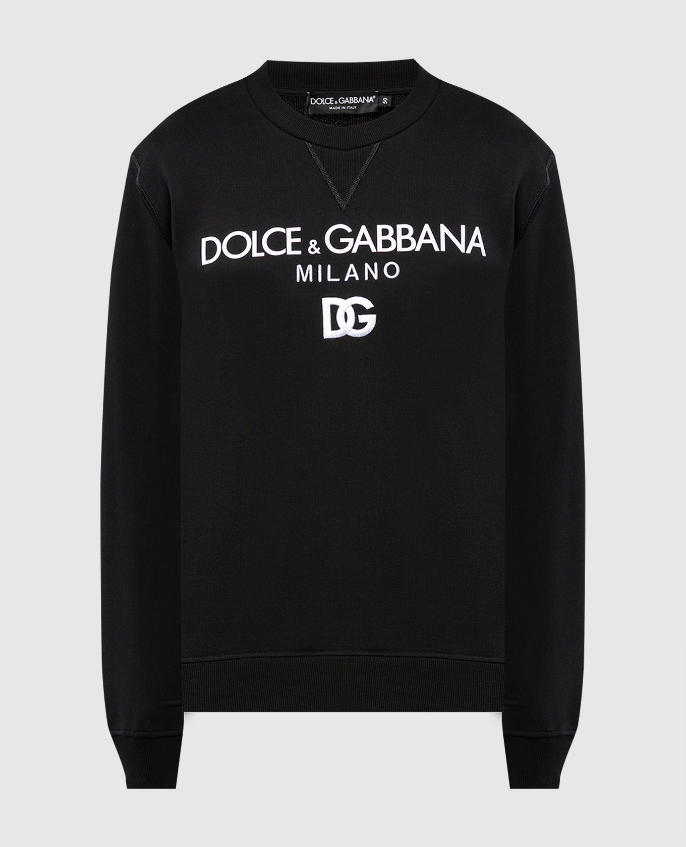 

Black sweatshirt with contrasting logo print Dolce&Gabbana