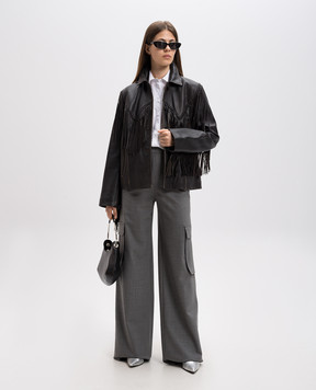 Max Mara GHIERA gray wool cargo pants GHIERA
