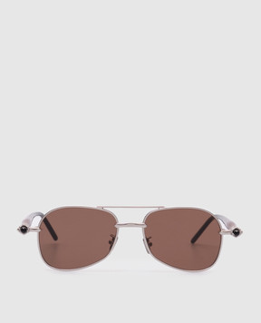Kuboraum Silver sunglasses P75 KRSP75SMB00000BW