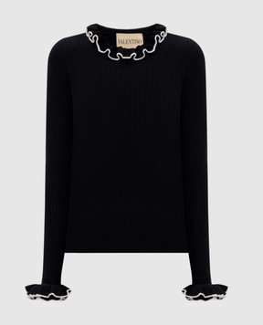 Valentino Black wool jumper 7B3KC65V9EW
