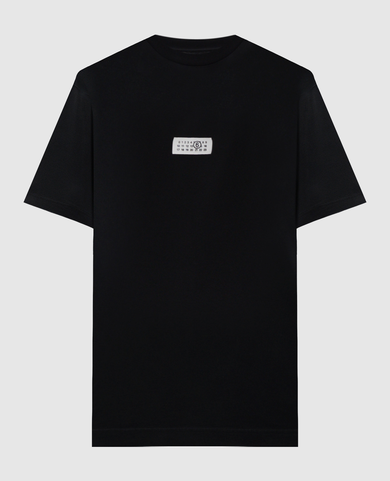 

Black t-shirt with logo patch Maison Margiela MM6