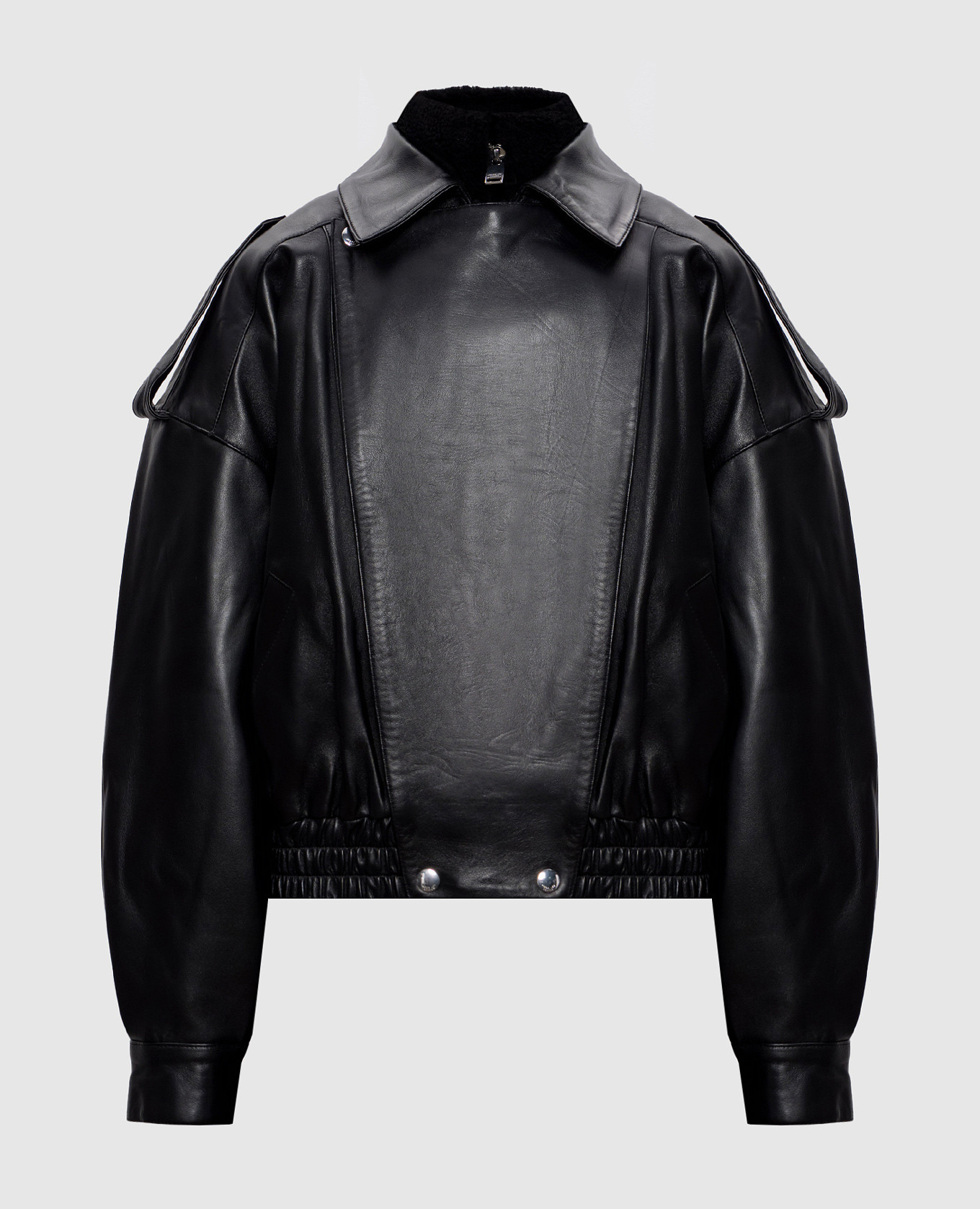

Black leather jacket Jacob Lee