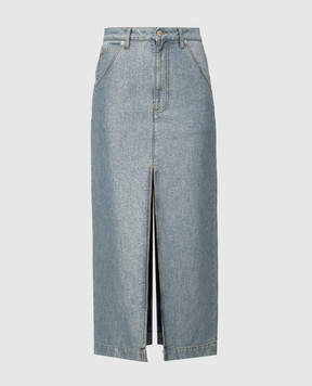 DARKPARK Erika blue denim skirt with lurex WSK02DBL06W051