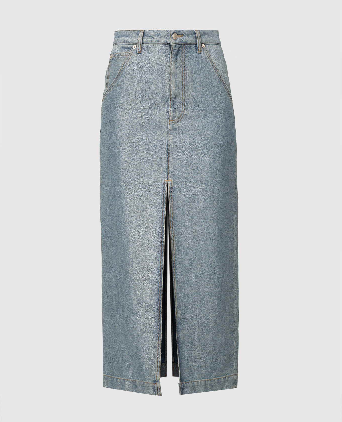 Erika blue denim skirt with lurex DARKPARK