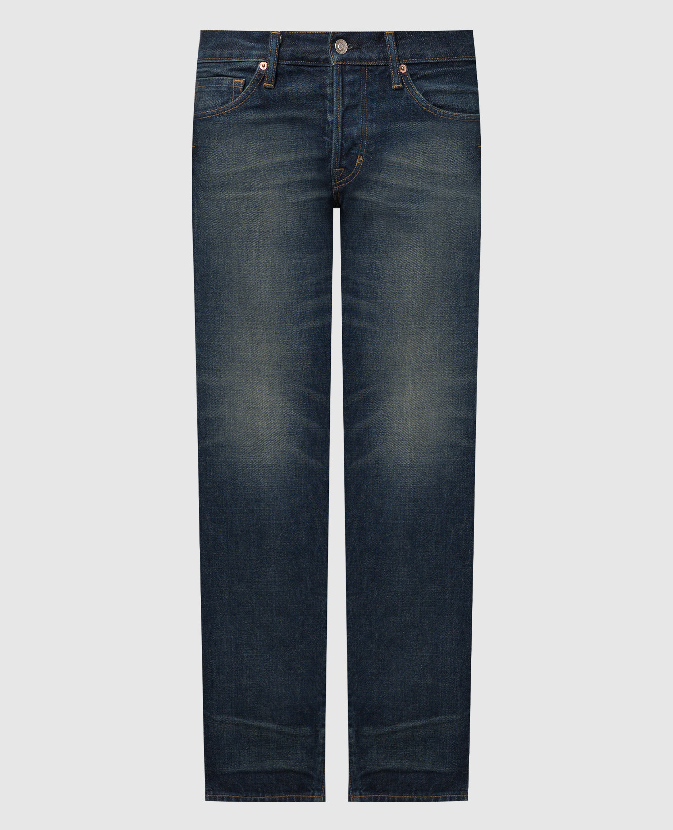 

AGED blue jeans with distressed effect Tom Ford