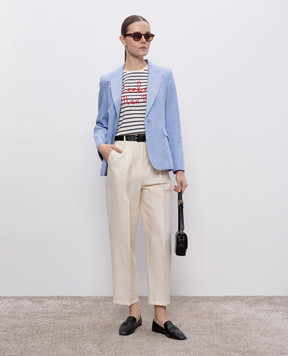Max Mara Weekend Blue QUITO jacket with linen QUITO
