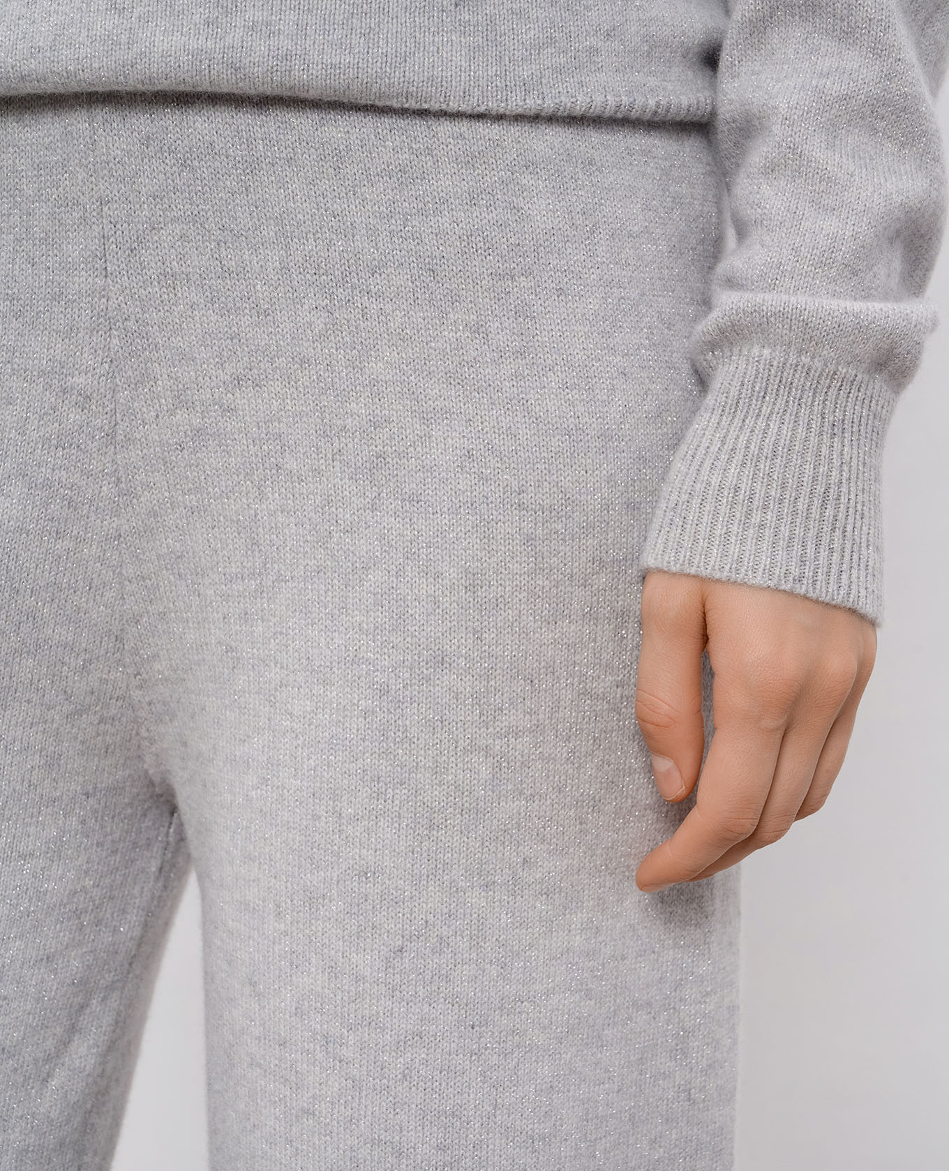 Gray wool and cashmere pants Peserico 5