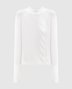 Twinset White sweater with wool 252AP3151