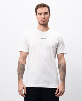 Dolce&Gabbana White t-shirt with logo print G8RN8ZG7NUB