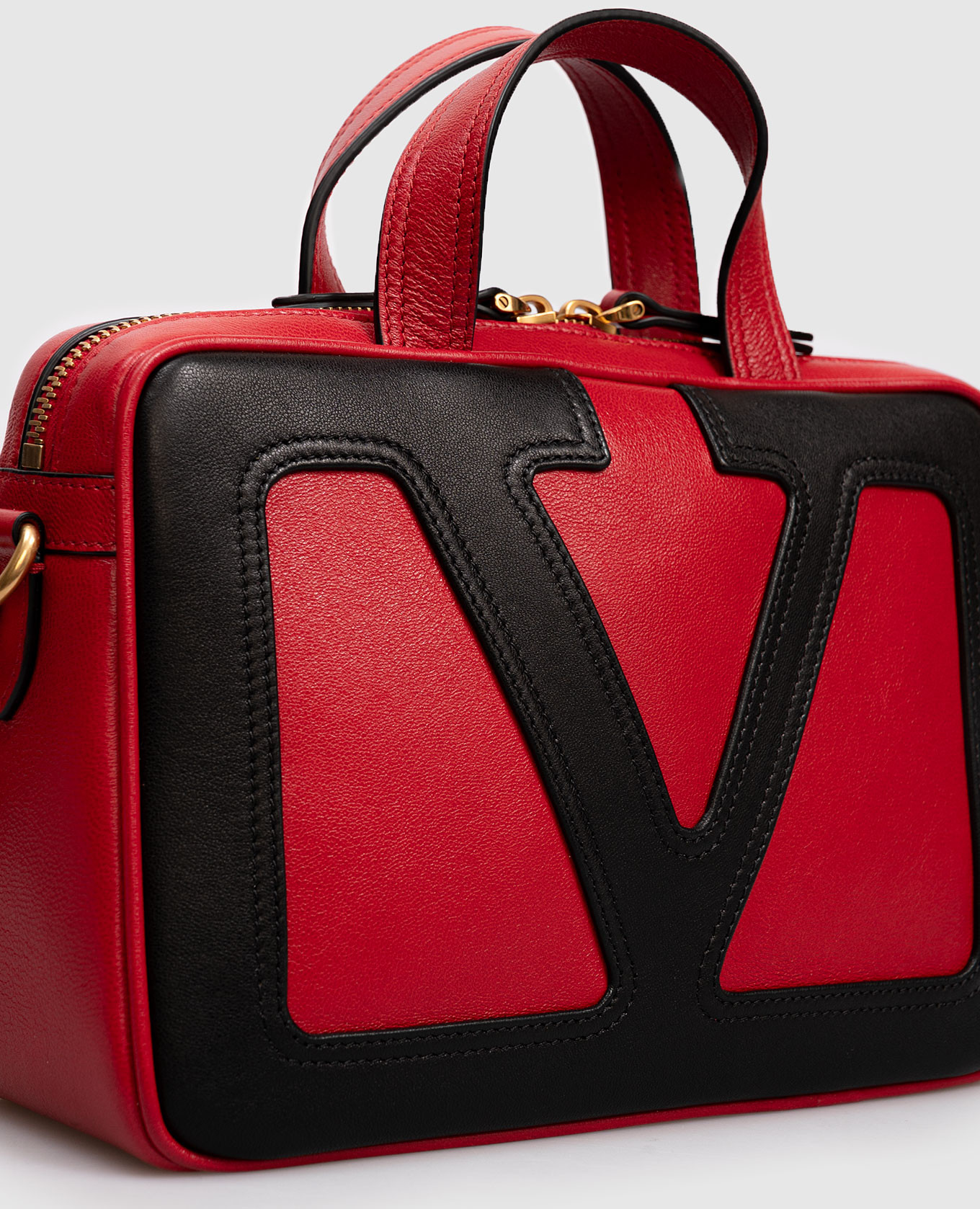 Viva Superstar red leather crossbody bag Valentino 4