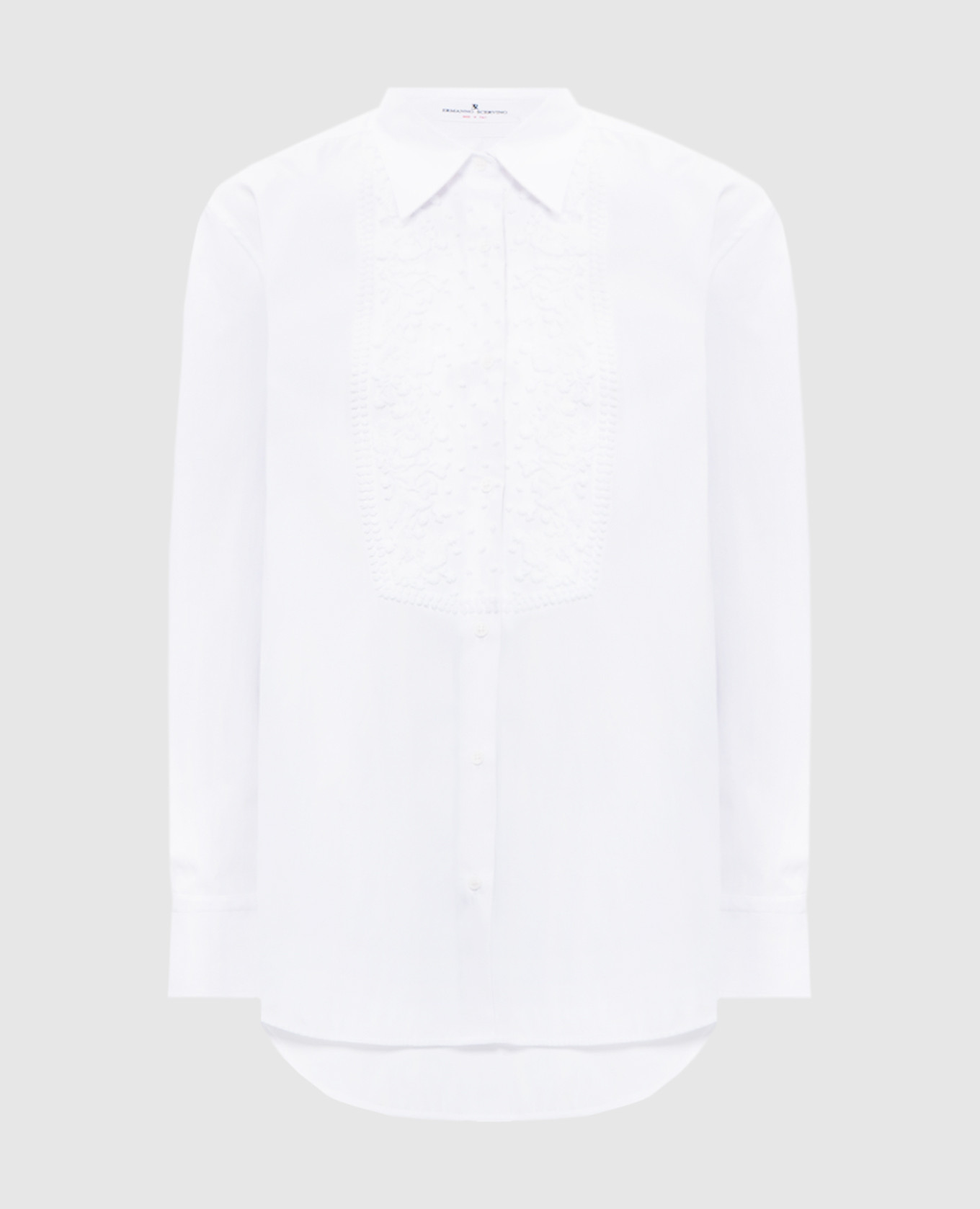 

White blouse with floral embroidery Ermanno Scervino
