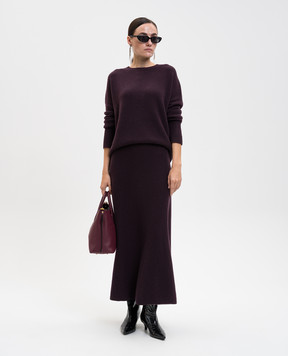 LISA YANG Mila burgundy cashmere sweater 201726
