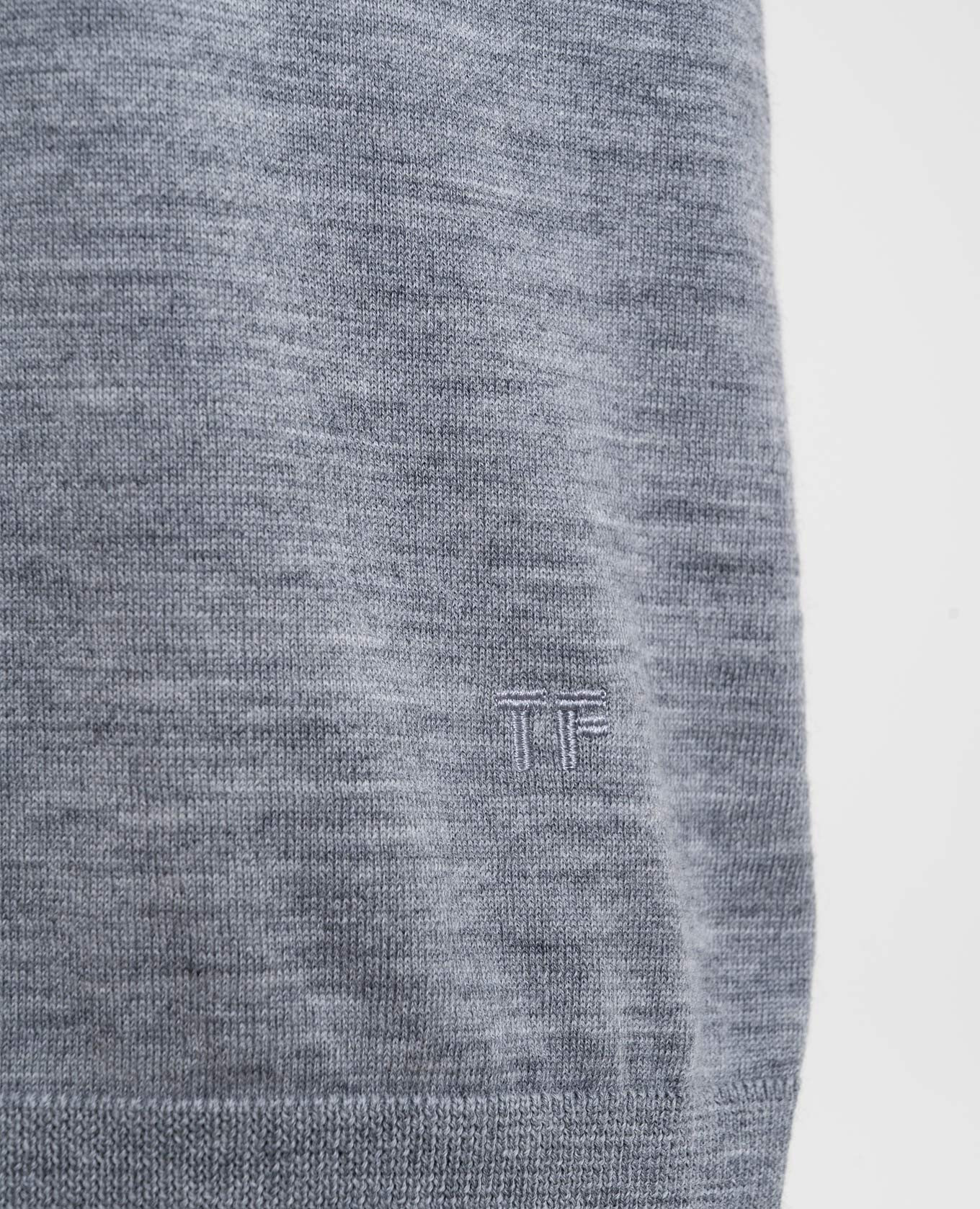 Grey melange wool jumper Tom Ford 5