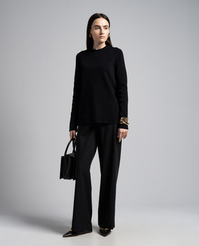 Jil Sander Black ribbed jumper J02GP0165J15391