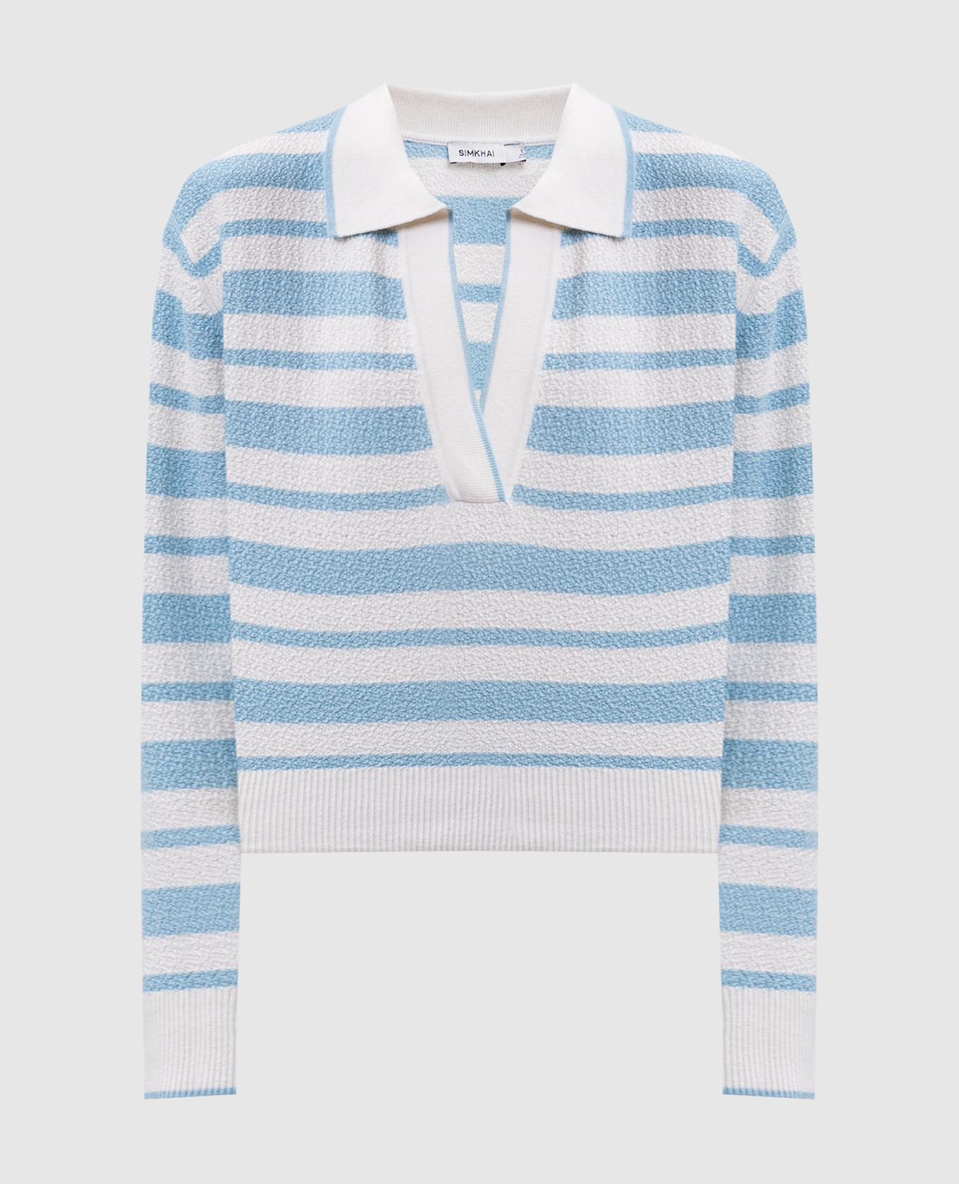 

Striped silk pullover Simkhai, White