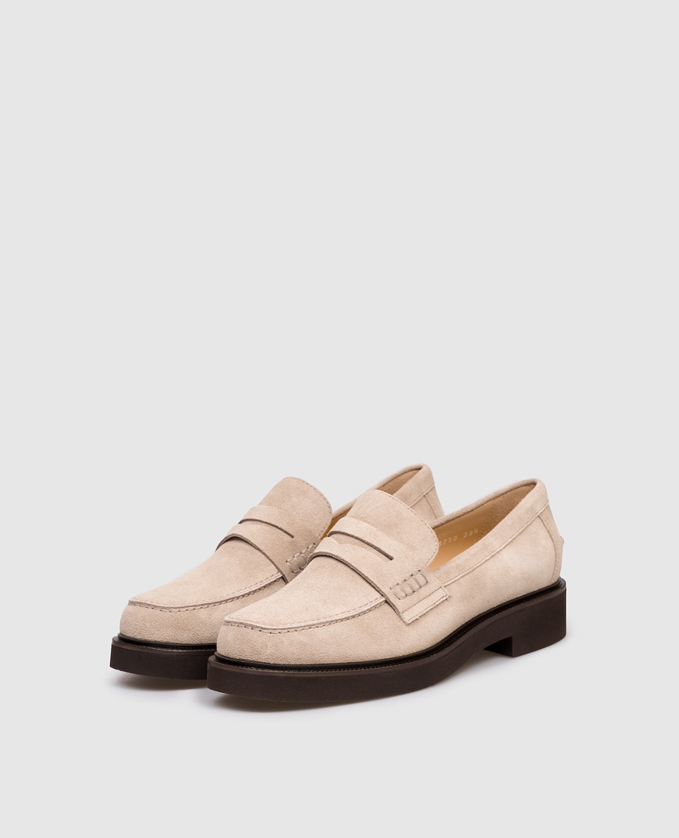 

Beige suede loafers Doucal's