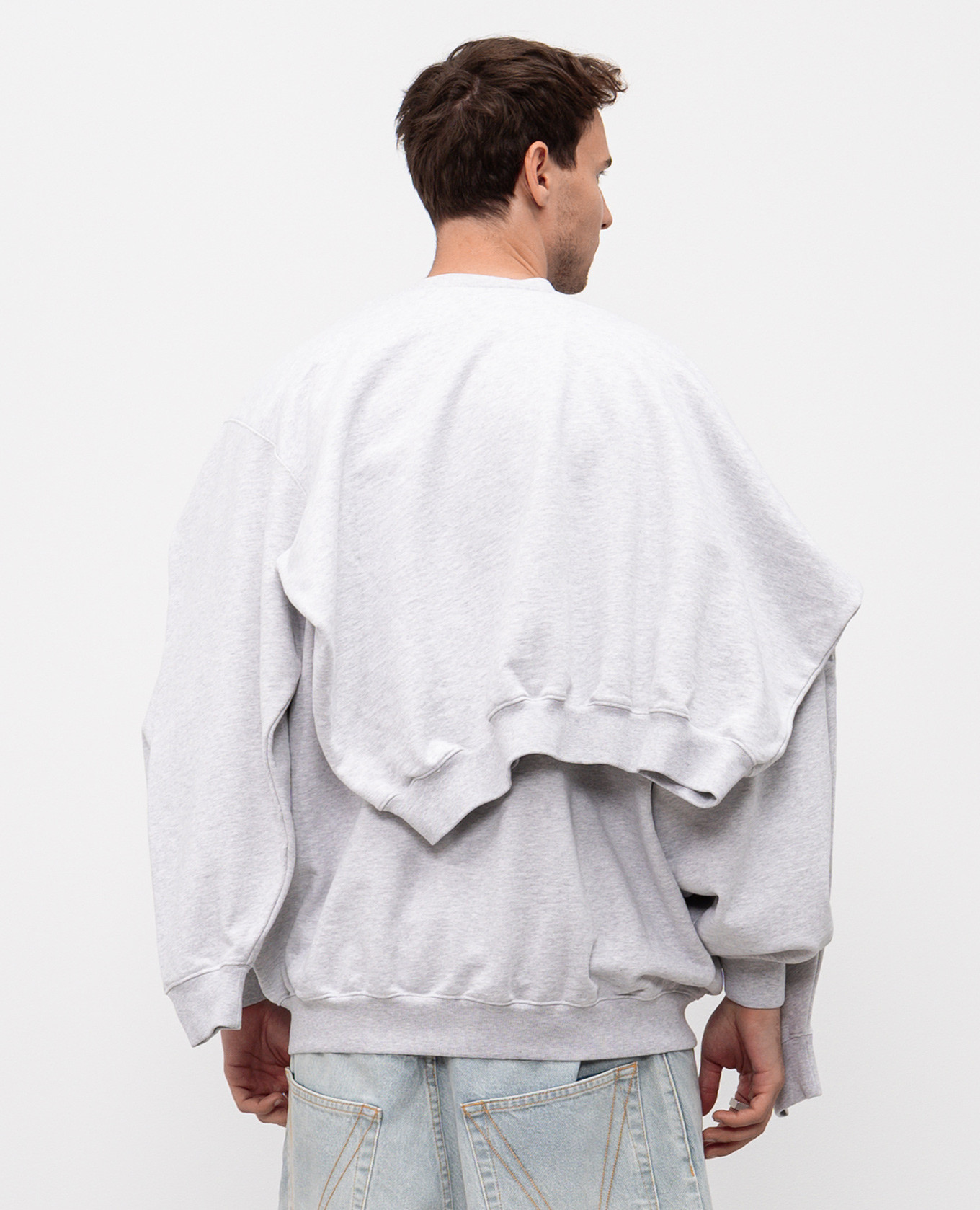 Grey double-layer sweatshirt Vetements 4