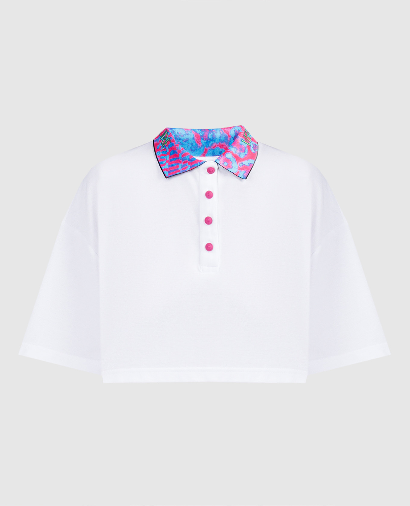 

White polo shirt with logo print Versace Jeans Couture