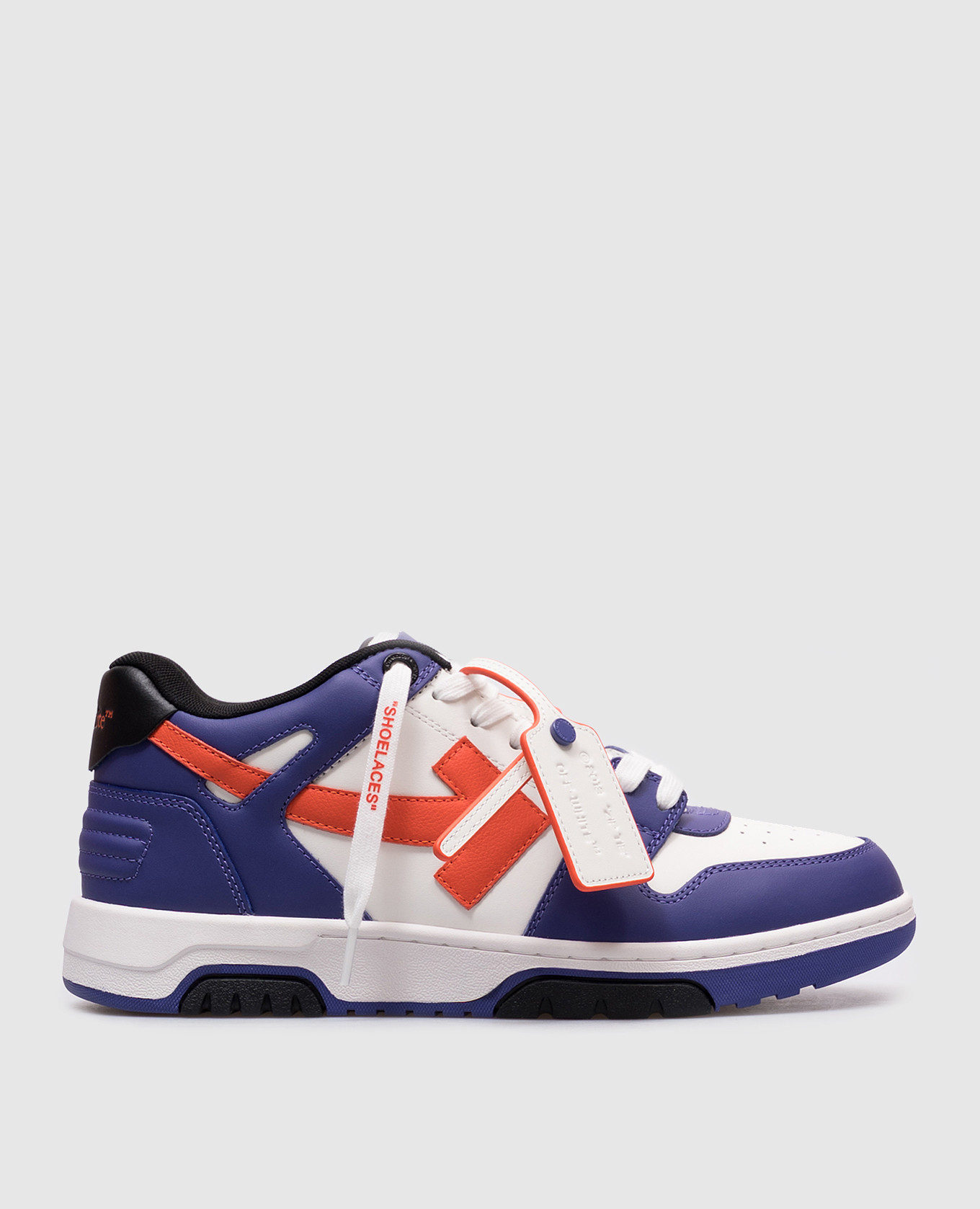 

Purple leather sneakers Out of Office Off-White, Violet