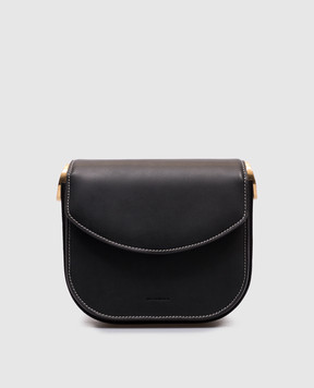 Jil Sander Black leather cross-body bag with logo J07WG0091P5372
