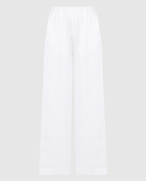 ANNECLAIRE White linen pants D0693405