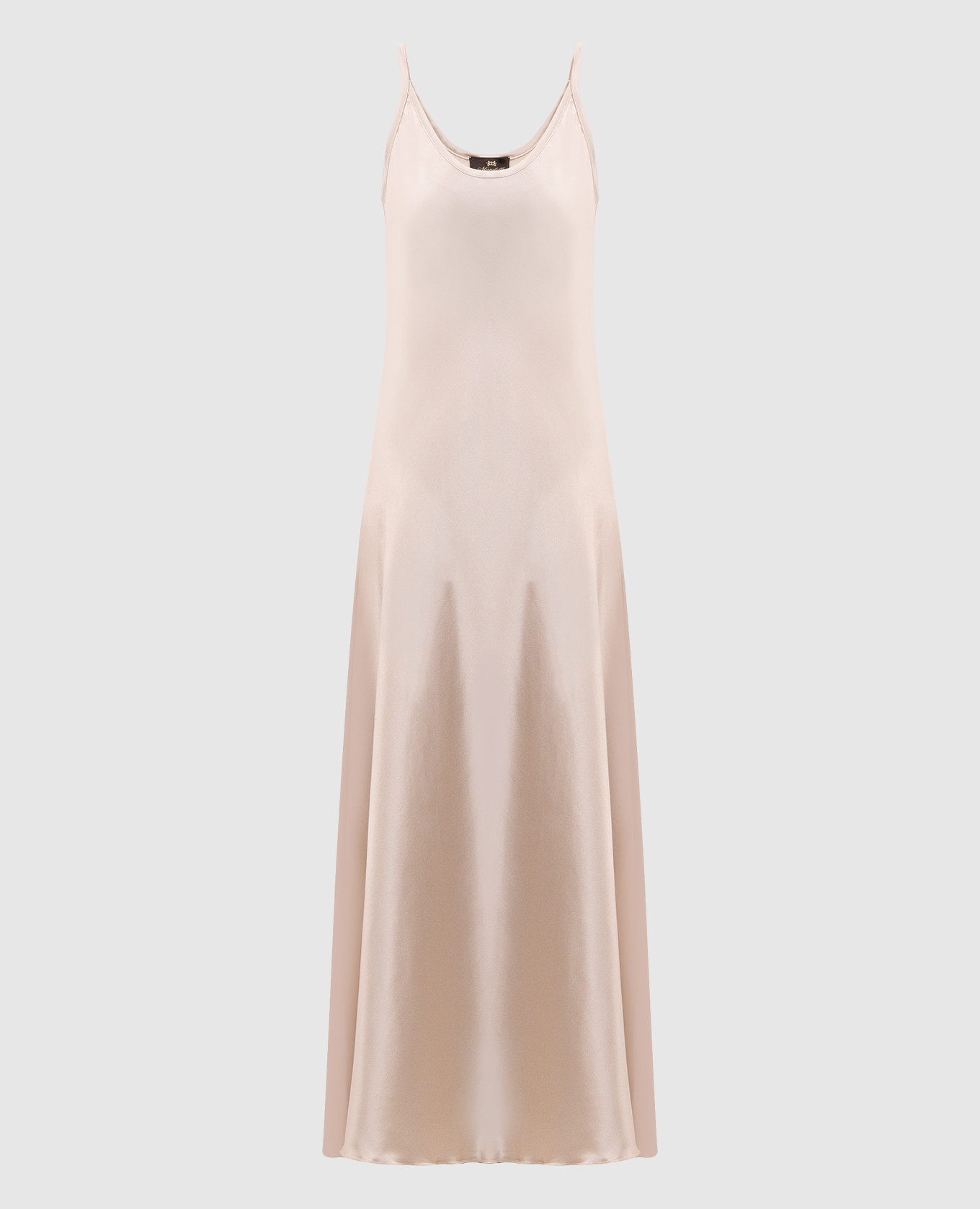 

Beige silk maxi dress Enrico Mandelli