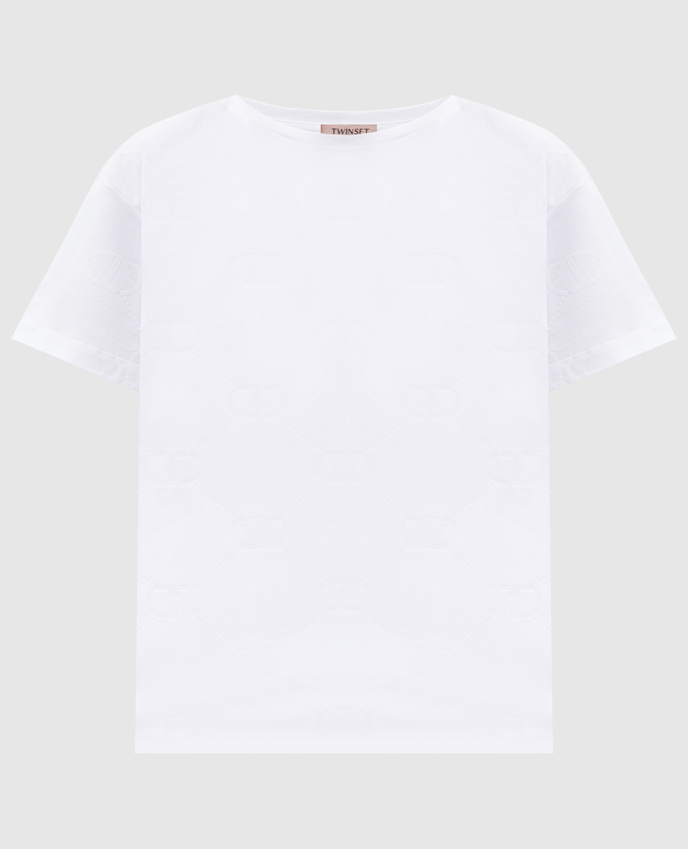 White T-shirt with logo Twinset