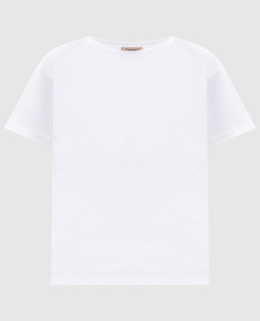 Twinset White T-shirt with logo 252TP2055