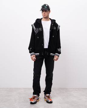 Off-White Black jeans with a vintage effect OMYA18LS25DEN002