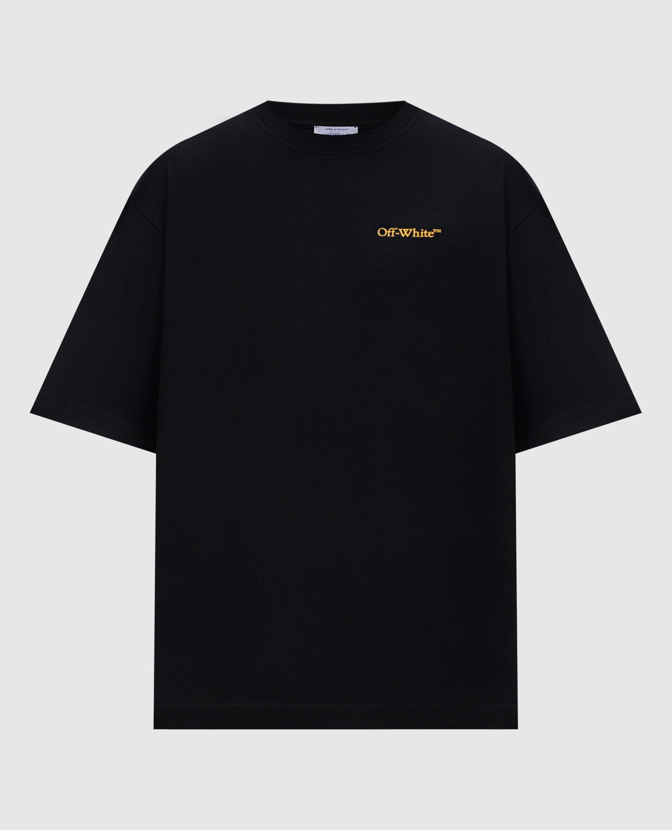 

Black T-shirt with logo emblem print Off-White