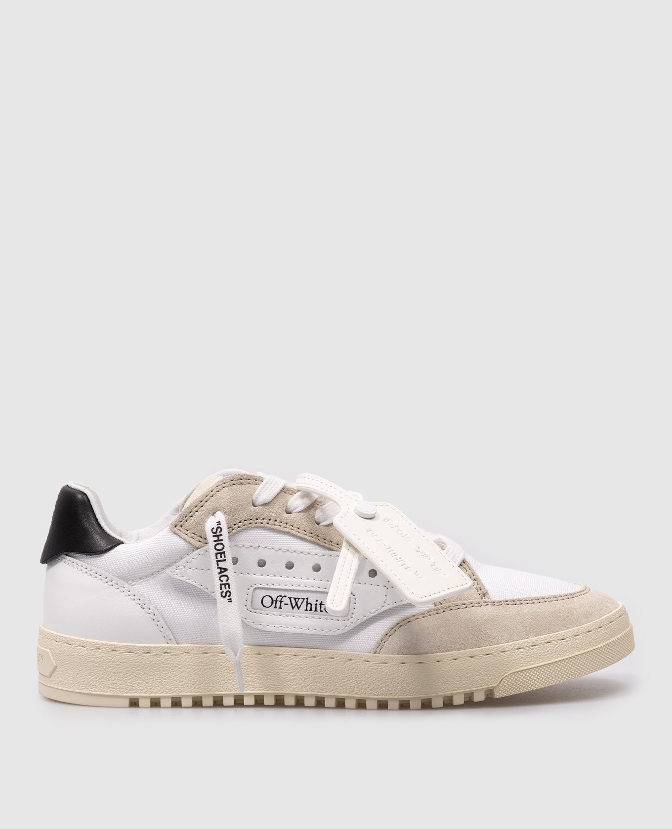 White 5.0 combo sneakers with logo off-white