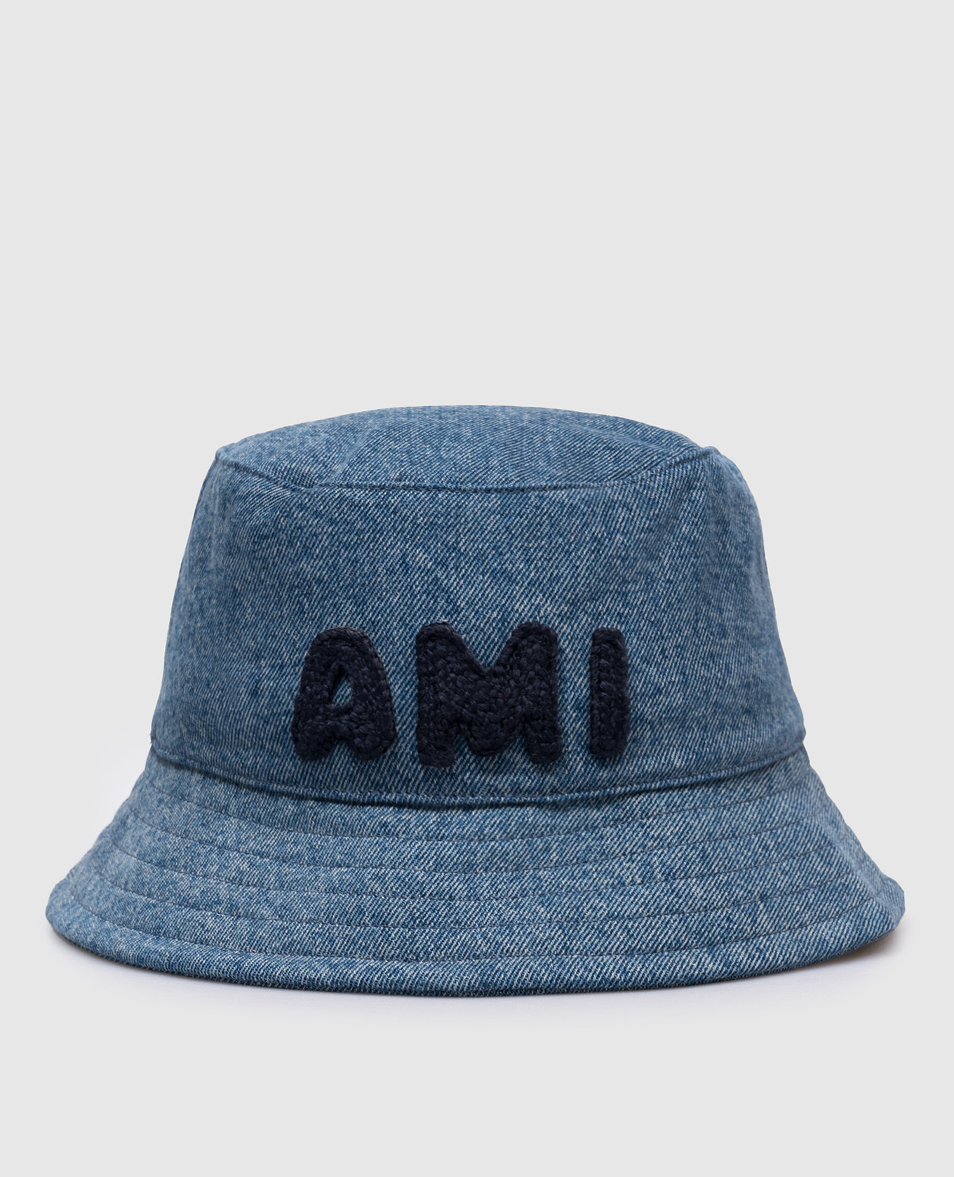 

Blue Panama with logo applique Ami Paris