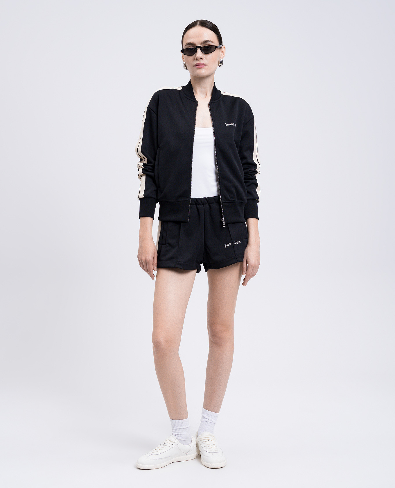 

Black shorts with logo Palm Angels