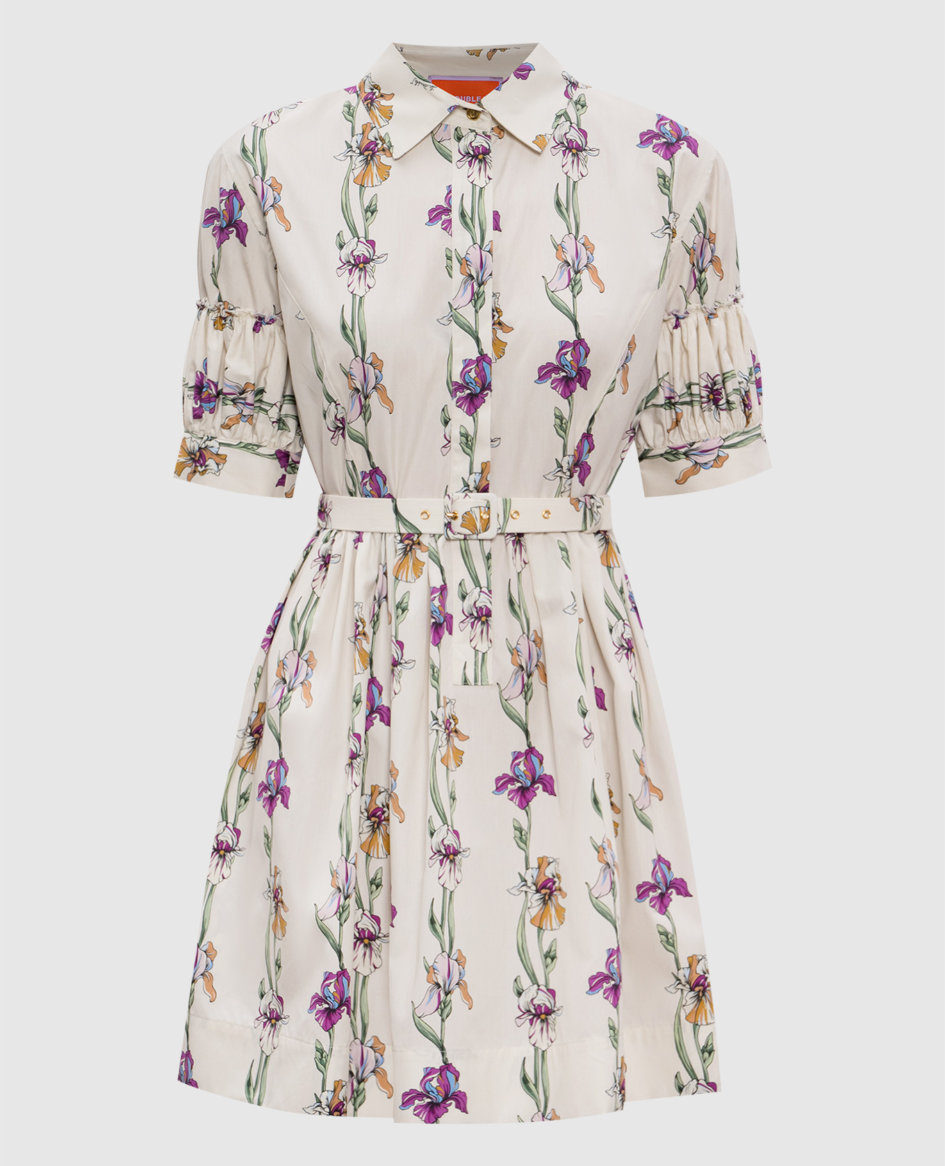 

Beige dress with floral print La DoubleJ