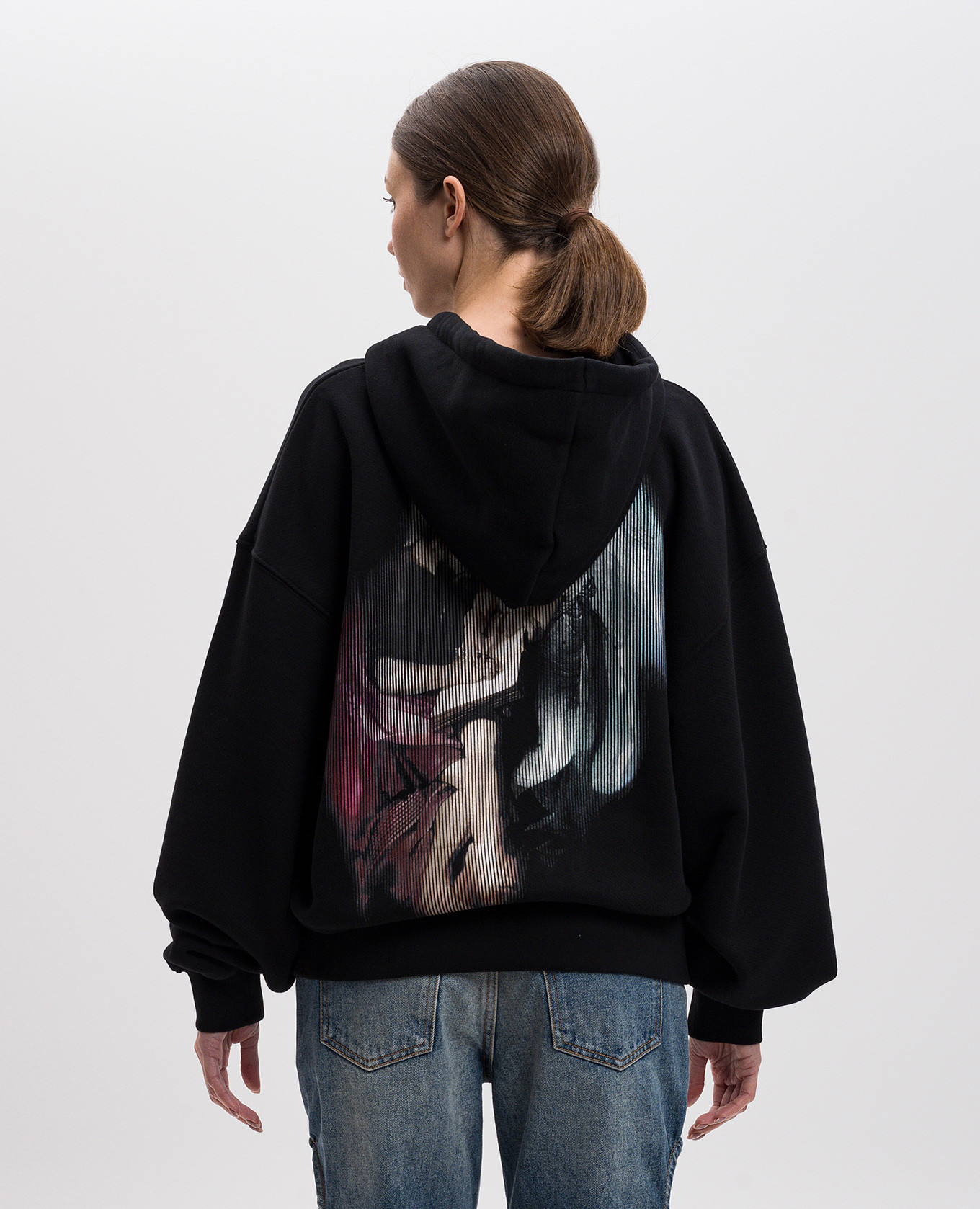 

Black hoodie with San Matthew print Off-White