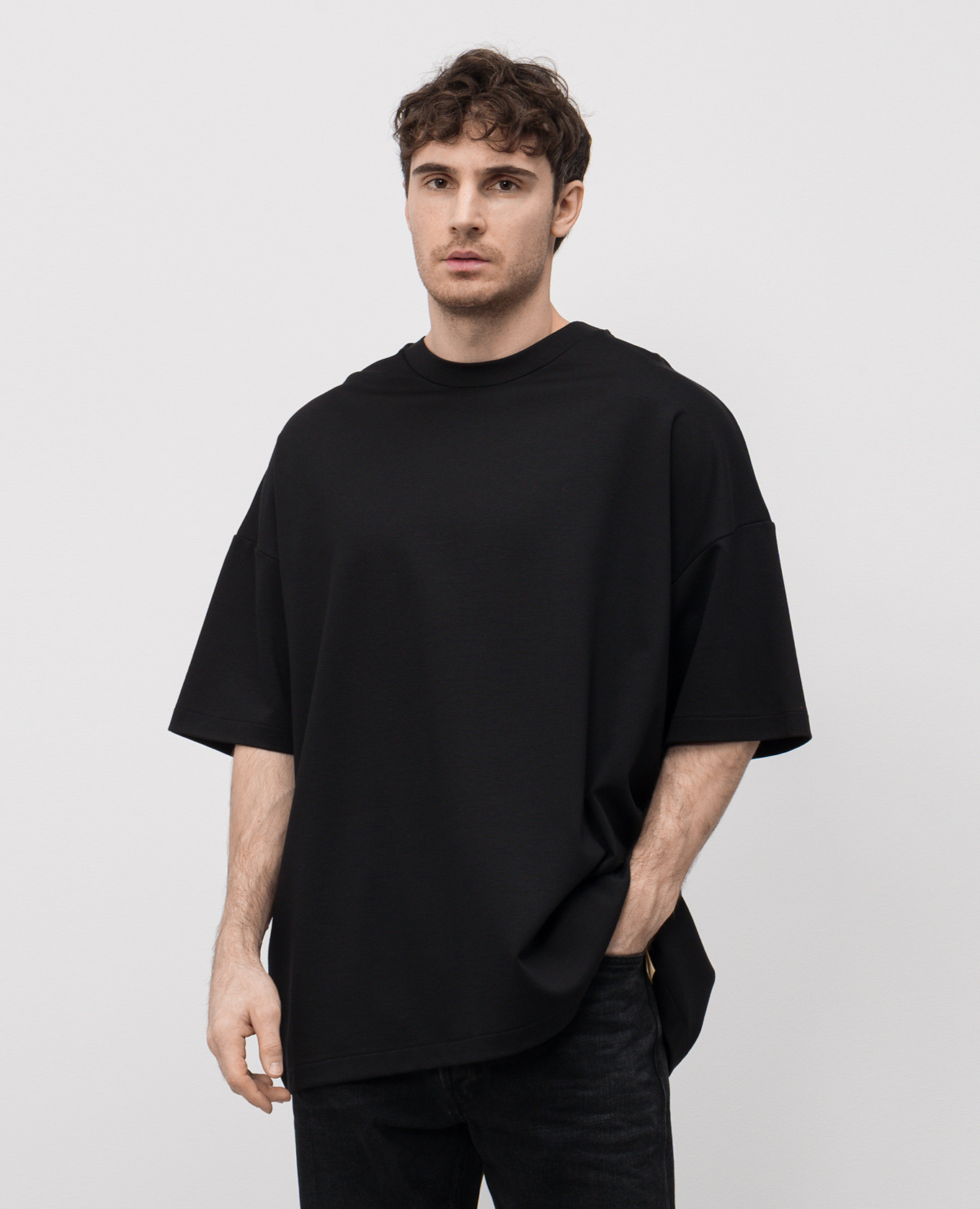 

Black T-shirt with logo patch Fear of God