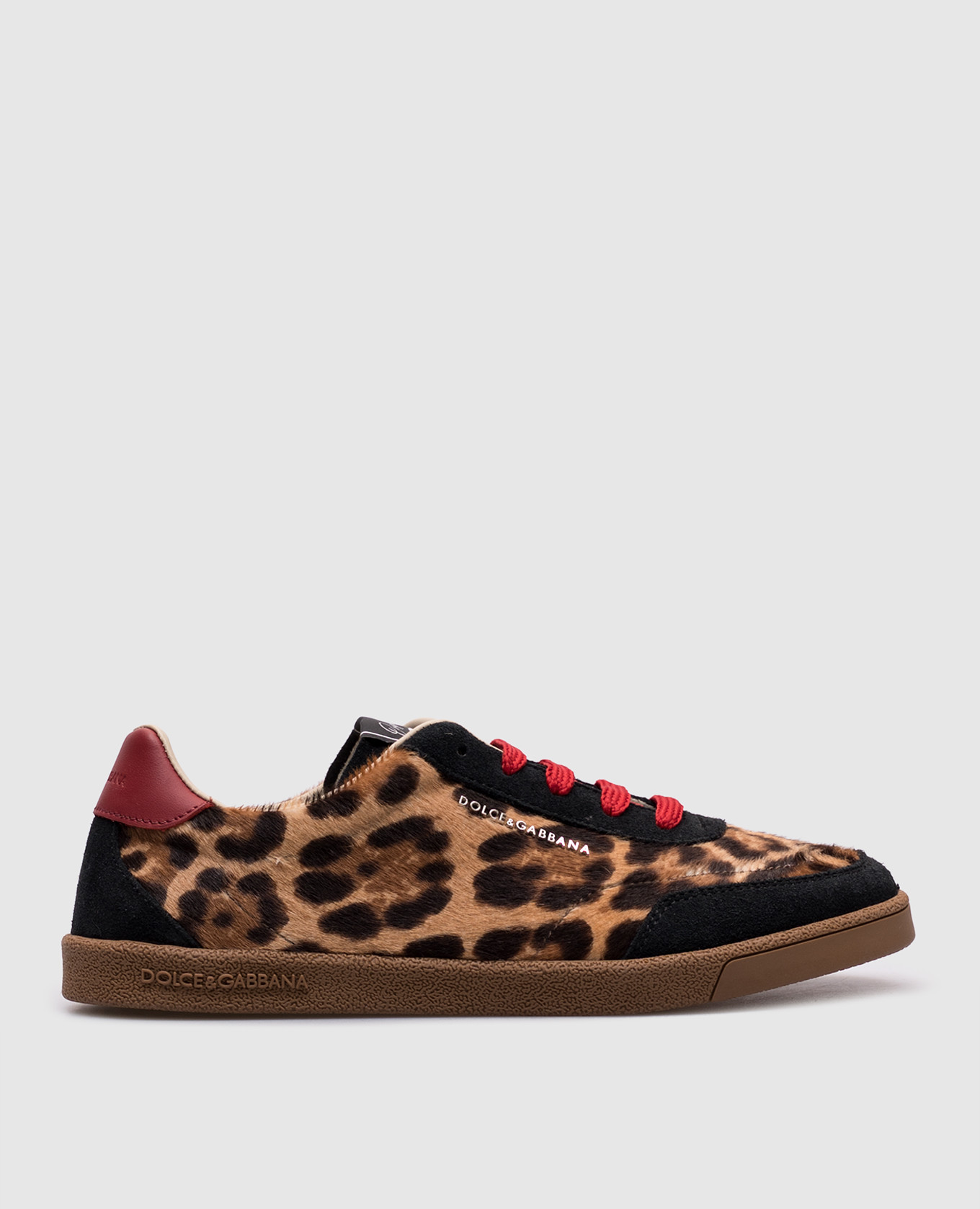Children&#39;s brown leather sneakers DG Originals Dolce&Gabbana