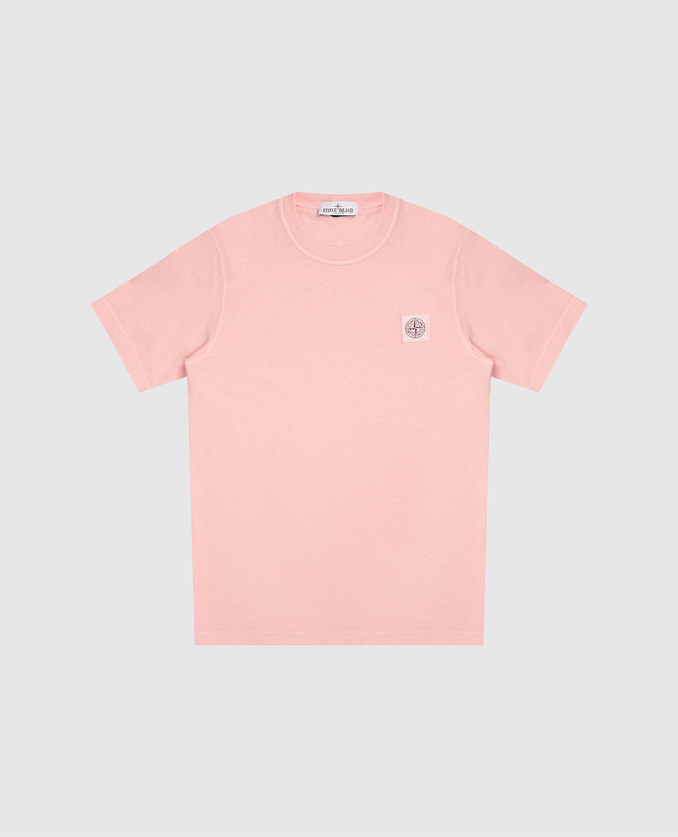 Children&#39;s pink T-shirt with logo Stone Island