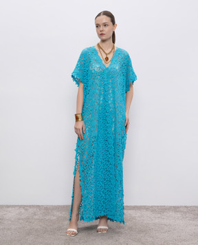 Ermanno Scervino Blue lace cape D464Q601HGJ