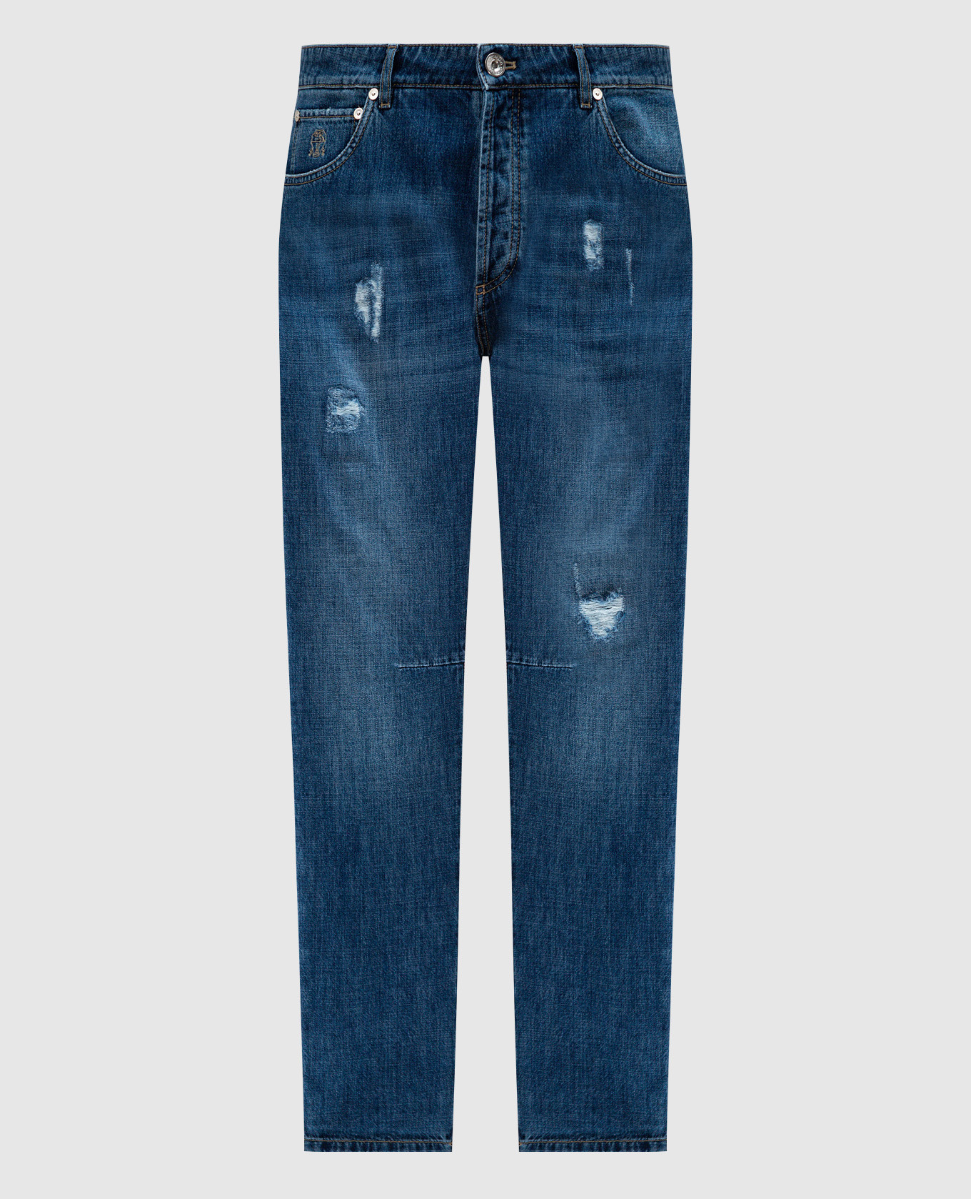 

Blue jeans with holes Brunello Cucinelli