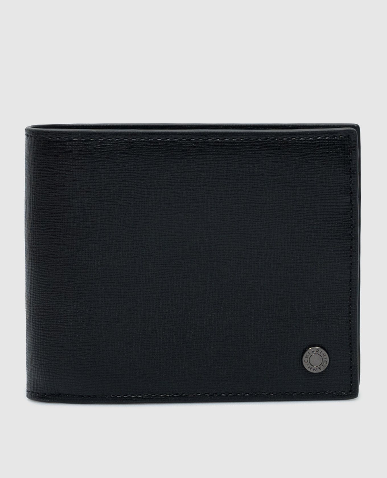 

Black leather purse with logo Gianni Chiarini