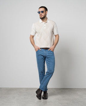 Stefano Ricci Blue jeans with logo MFT41S3160T195BL