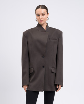 The Attico Brown wool jacket 251WCG00084WWW061AA