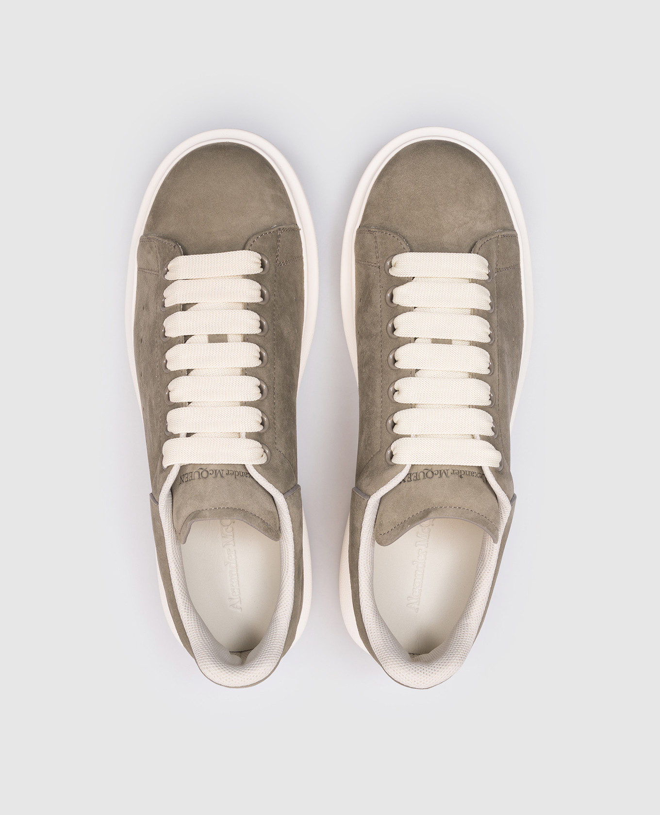 

Grey suede Retro sneakers Alexander McQueen