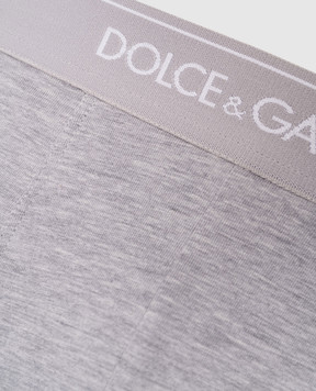 Dolce&Gabbana Set of gray boxer briefs with logo M9C07JONN95