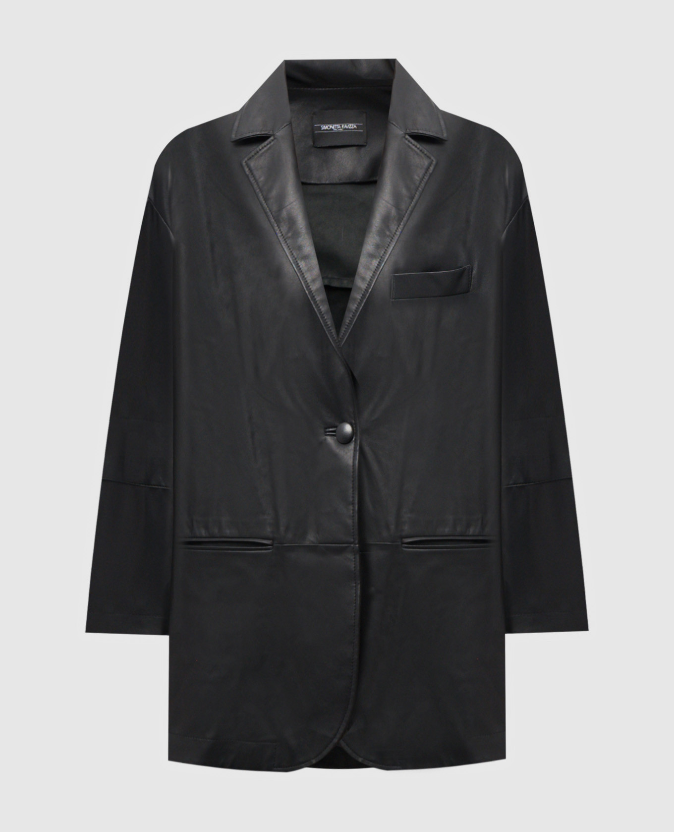 

Benny black leather jacket Simonetta Ravizza
