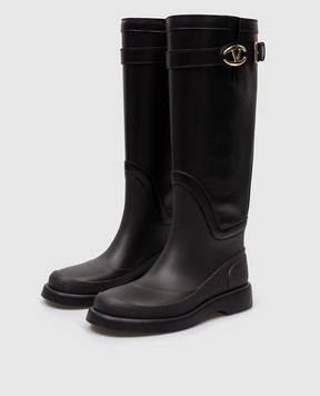 Valentino VLogo Signature logo combo boots in black 5W2S0JH7HEX