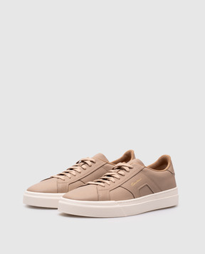 スニーカー SANTONI Men Sneakers Beige MBCD21995BARTFEH E10 Santoni Beige Leather Suede Sneakers | IsuiT