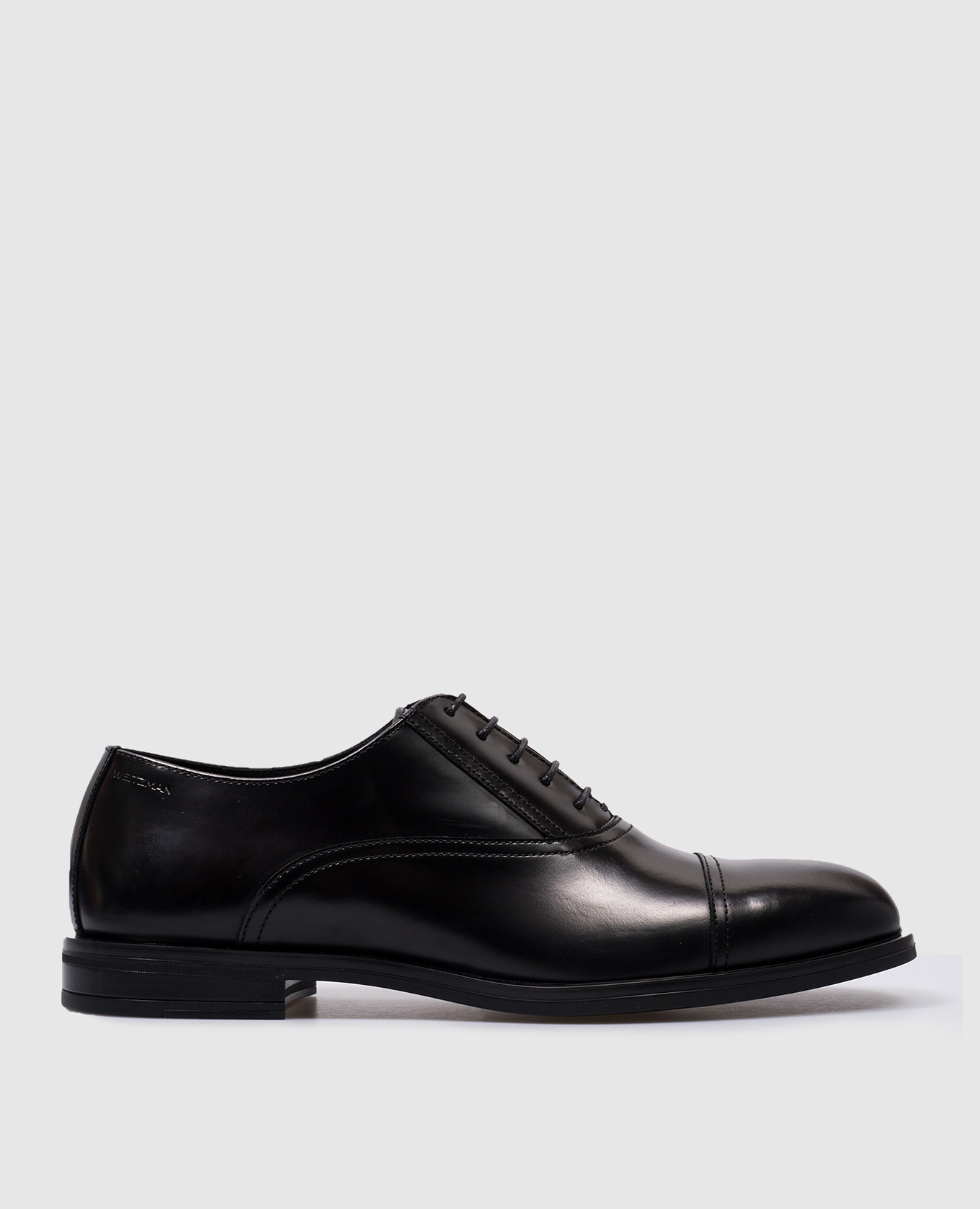 

Club Classic black leather oxfords Stuart Weitzman, Черный
